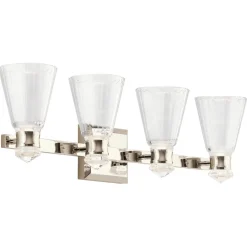 Elstead LED Badezimmerleuchte Spiegel Metall Glas IP44 84,8 cm lang* Led Lampen|Wandleuchten