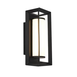 Searchlight LED Badlampe Wand IP44 Schwarz Weiß H: 20 cm blendarm* Led Lampen|Wandleuchten