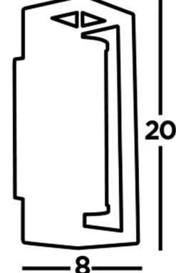 Searchlight LED Badlampe Wand IP44 Schwarz Weiß H: 20 cm blendarm* Led Lampen|Wandleuchten