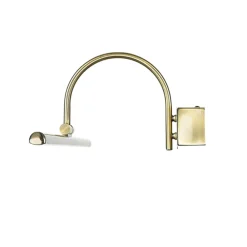 Nowodvorski LED Bilderleuchte in Messing Antik 12W Jugendstil* Jugendstil Lampen|Küchenlampen