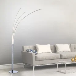 Sale Just Light LED Bogenleuchte in Chrom Metall 6 W 733 lm 215 cm XXL