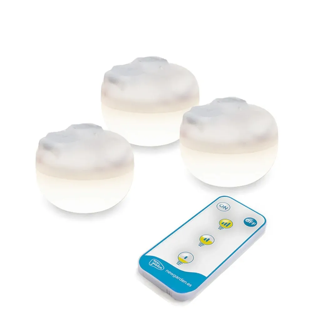 Newgarden LED Campingleuchte 3er Set Akku Haken Magnet dimmbar IP54 CHERRY* Leuchtmittel|Dekolampen Außen