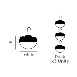 Newgarden LED Campingleuchte 3er Set Akku Haken Magnet dimmbar IP54 CHERRY* Leuchtmittel|Dekolampen Außen