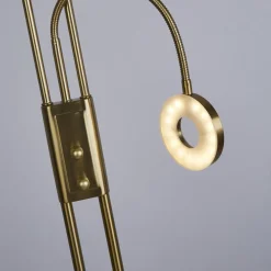 Searchlight LED Deckenfluter Leselampe Dimmer 193 cm in Messing 3000 K* Led Lampen|Bürolampen