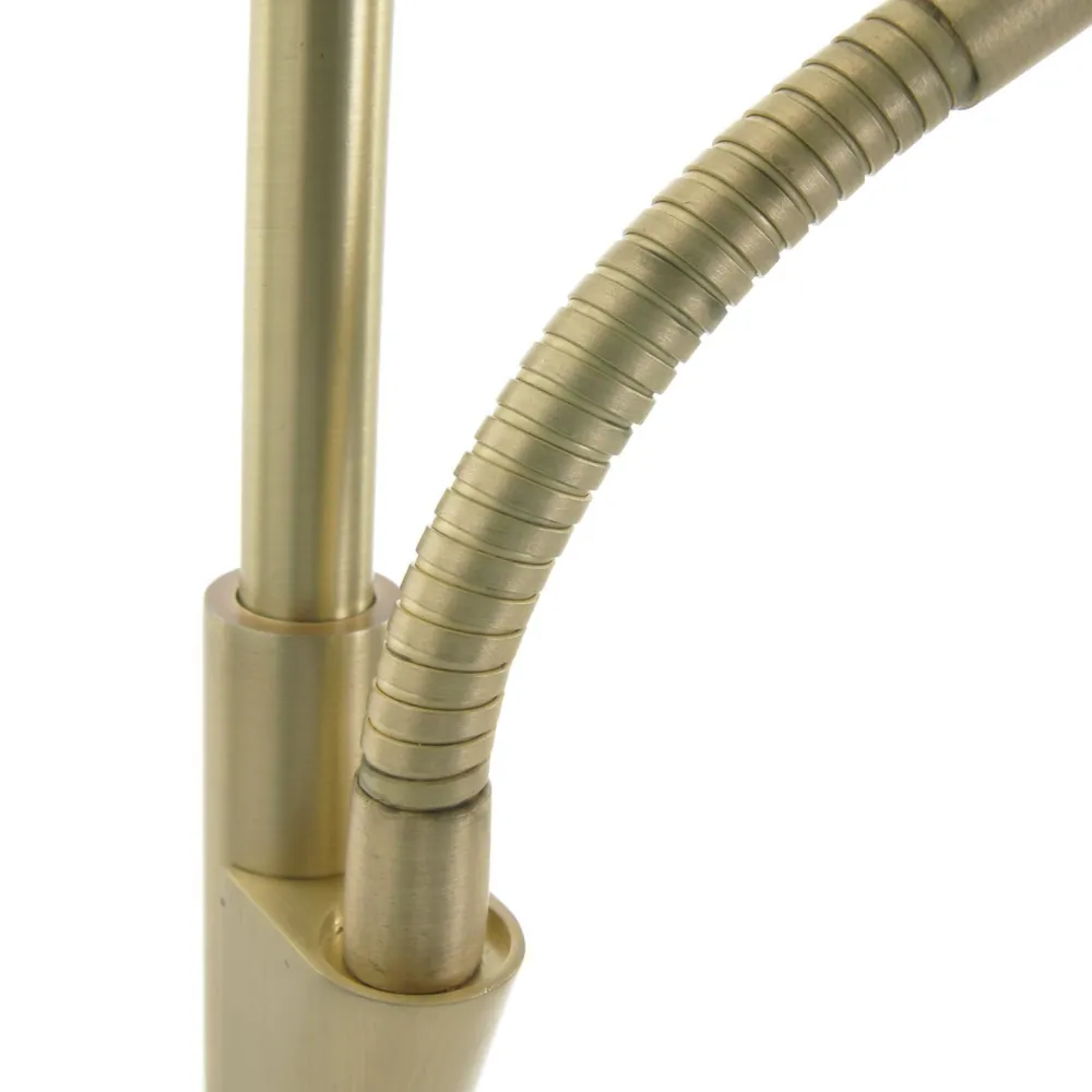 Clearance Steinhauer LED Deckenfluter mit Lesearm in Messing 185 cm dimmbar