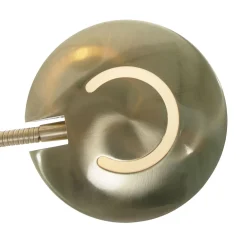 Clearance Steinhauer LED Deckenfluter mit Lesearm in Messing 185 cm dimmbar