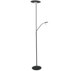 Steinhauer LED Deckenfluter mit Lesearm in Schwarz 185 cm dimmbar* Led Lampen|Stehlampen