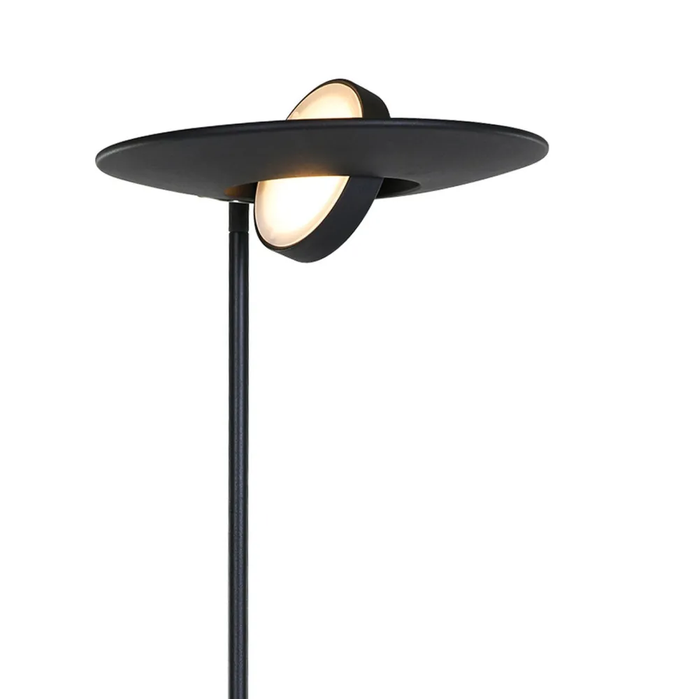 Steinhauer LED Deckenfluter mit Lesearm in Schwarz 185 cm dimmbar* Led Lampen|Stehlampen