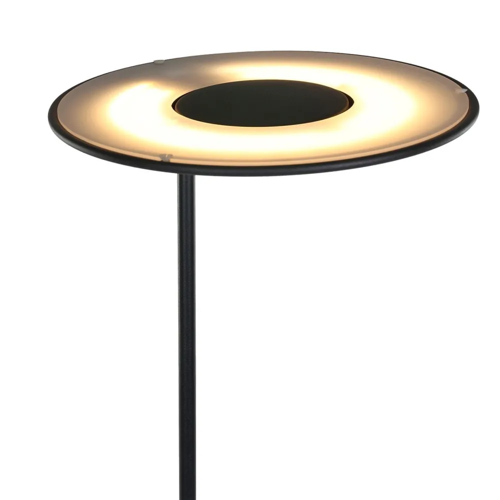 Steinhauer LED Deckenfluter mit Lesearm in Schwarz 185 cm dimmbar* Led Lampen|Stehlampen