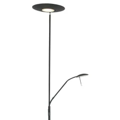 Steinhauer LED Deckenfluter mit Lesearm in Schwarz 185 cm dimmbar* Led Lampen|Stehlampen
