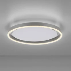 Just Light LED Deckenlampe Aluminium Metall Ø39,3 cm 20 W dimmbar* Flurlampen|Bürolampen