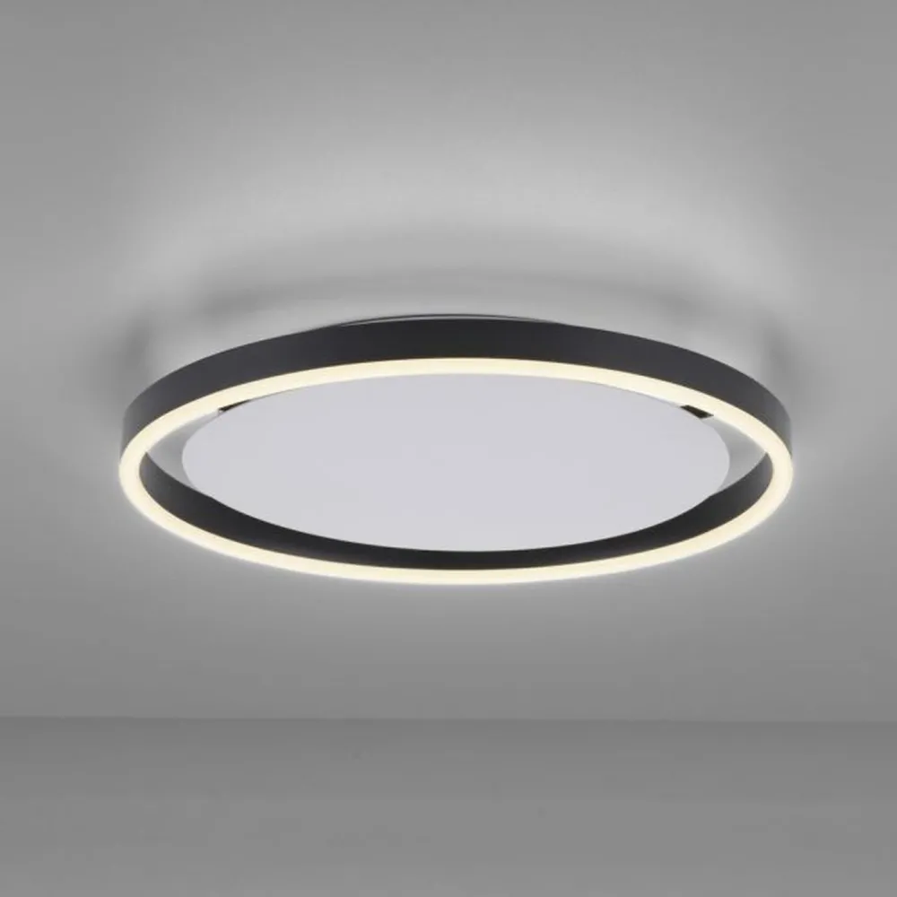 Just Light LED Deckenlampe Anthrazit Metall Ø39,3 cm 20 W dimmbar* Deckenleuchten|Flurlampen