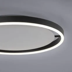 Just Light LED Deckenlampe Anthrazit Metall Ø39,3 cm 20 W dimmbar* Deckenleuchten|Flurlampen