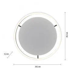 Just Light LED Deckenlampe Anthrazit Metall Ø39,3 cm 20 W dimmbar* Deckenleuchten|Flurlampen