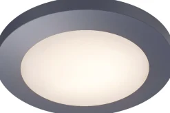 Eco-Light LED Deckenlampe außen Anthrazit Aluminium IP54 Ø30,5 cm* Led Außenleuchten|Deckenleuchten Außen