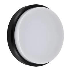 Strühm LED Deckenlampe außen IP65 B: 17,5 cm Schwarz Weiß rund klein* Badezimmer Lampe|Feuchtraumleuchten