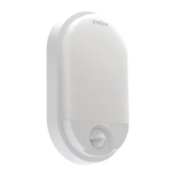 New Strühm LED Deckenlampe außen mit Bewegungsmelder IP54 H: 21 cm Weiß