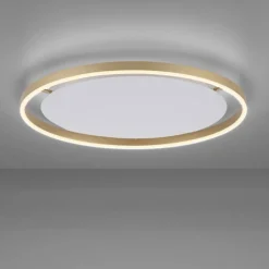 Outlet Just Light LED Deckenlampe dimmbar Ø58,5 cm 3650 lm in Messing