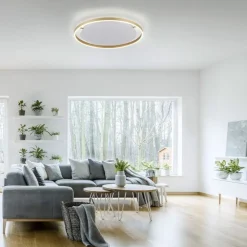 Outlet Just Light LED Deckenlampe dimmbar Ø58,5 cm 3650 lm in Messing