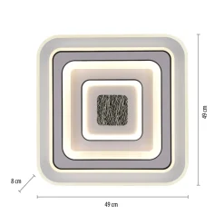 Sale Just Light LED Deckenlampe Dimmer Fernbedienung 6500 lm Nachtlicht
