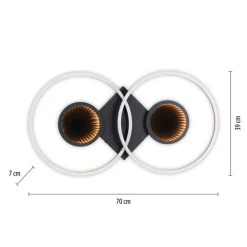 Clearance Just Light LED Deckenlampe Fernbedienung Tiefenwirkung 2700-5000 K