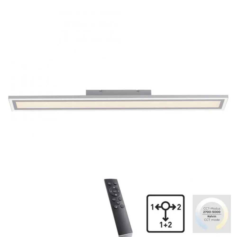 Just Light LED Deckenlampe Fernbedienung dimmbar 2000 lm L:100 cm* Flurlampen|Bürolampen