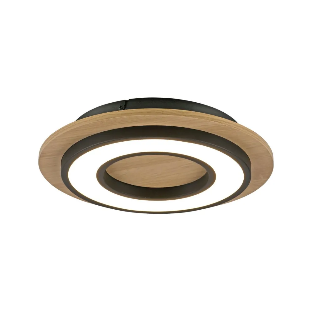 Just Light LED Deckenlampe Holz Metall 3000 K wohnlich blendarm* Deckenleuchten|Flurlampen