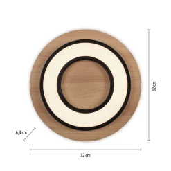 Just Light LED Deckenlampe Holz Metall 3000 K wohnlich blendarm* Deckenleuchten|Flurlampen