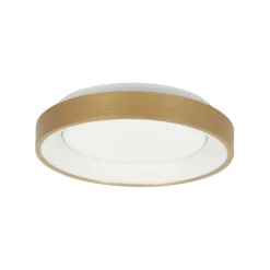 Hot Steinhauer LED Deckenlampe in Gold Weiß Ø28 cm 2700 K wohnlich