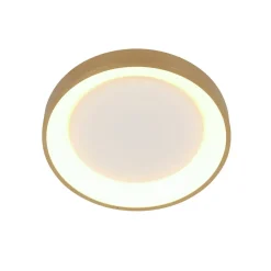 Hot Steinhauer LED Deckenlampe in Gold Weiß Ø28 cm 2700 K wohnlich