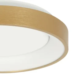 Hot Steinhauer LED Deckenlampe in Gold Weiß Ø28 cm 2700 K wohnlich