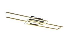 New Trio Reality LED Deckenlampe in Messing Dimmer Fernbedienung 30 W