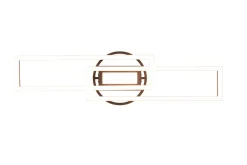 New Trio Reality LED Deckenlampe in Messing Dimmer Fernbedienung 30 W