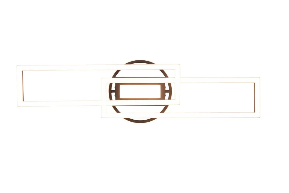 New Trio Reality LED Deckenlampe in Messing Dimmer Fernbedienung 30 W