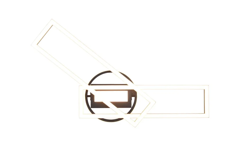 New Trio Reality LED Deckenlampe in Messing Dimmer Fernbedienung 30 W