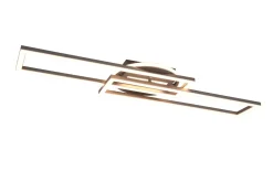 Trio Reality LED Deckenlampe in Nickel Dimmer Fernbedienung 4500 lm* Flurlampen|Bürolampen