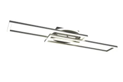 Trio Reality LED Deckenlampe in Nickel Dimmer Fernbedienung 4500 lm* Flurlampen|Bürolampen