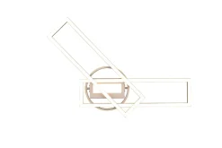 Trio Reality LED Deckenlampe in Nickel Dimmer Fernbedienung 4500 lm* Flurlampen|Bürolampen