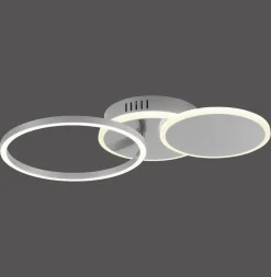 New Just Light LED Deckenlampe in Stahl Metall warmweiß 26 W beweglich