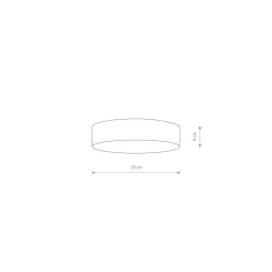 Discount Nowodvorski LED Deckenlampe klein Ø 16 cm rund Schwarz 3000 K 1600 lm