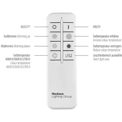Just Light LED Deckenlampe Metall 2700-5000 K L:109 cm dimmbar* Wohnzimmerlampen|Metall Lampen