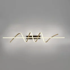 Just Light LED Deckenlampe Metall dimmbar 3000 K Schwarz Messing* Deckenleuchten|Bürolampen