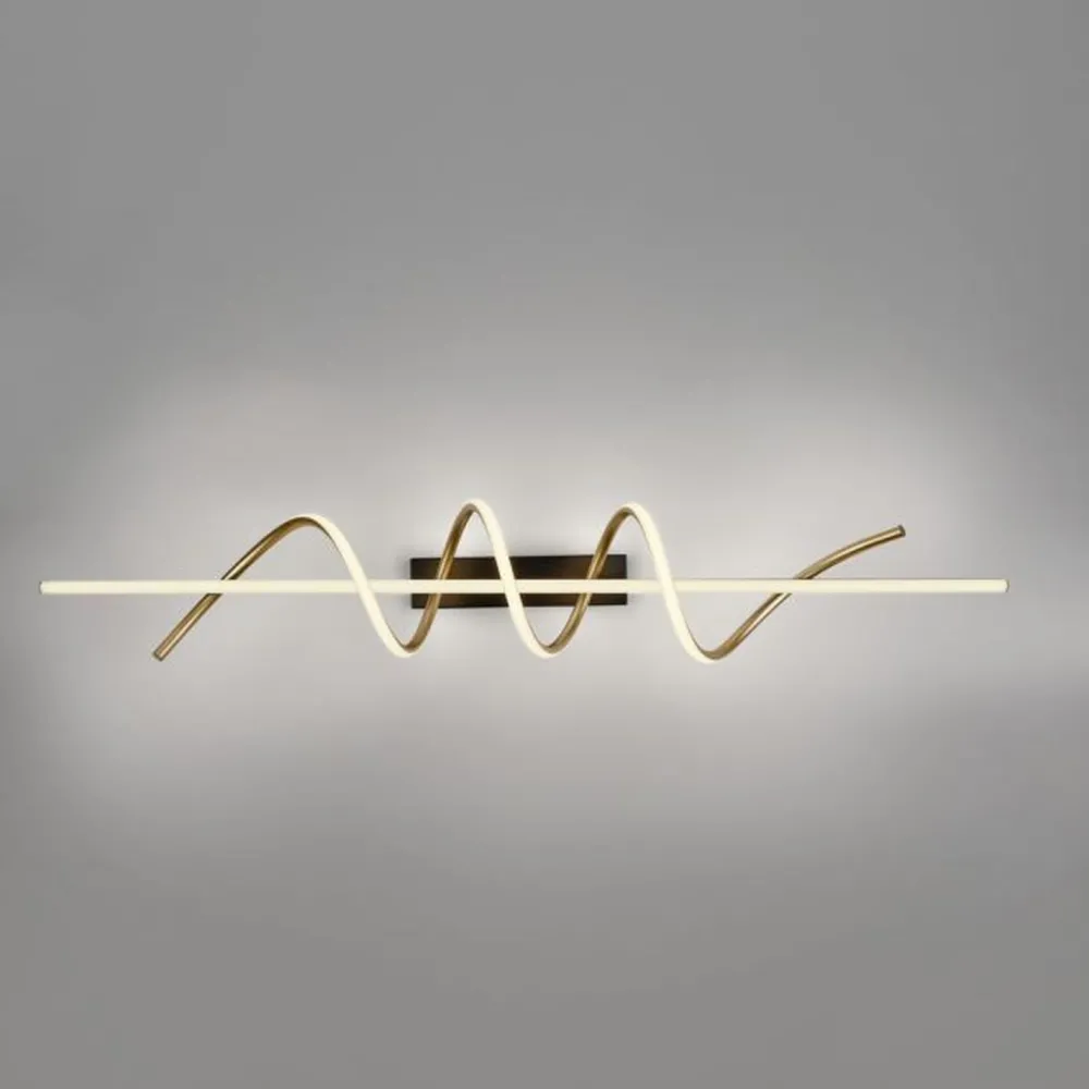 Just Light LED Deckenlampe Metall dimmbar 3000 K Schwarz Messing* Deckenleuchten|Bürolampen