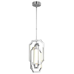 New Elstead LED Deckenlampe Metall in Nickel Modern Esszimmer