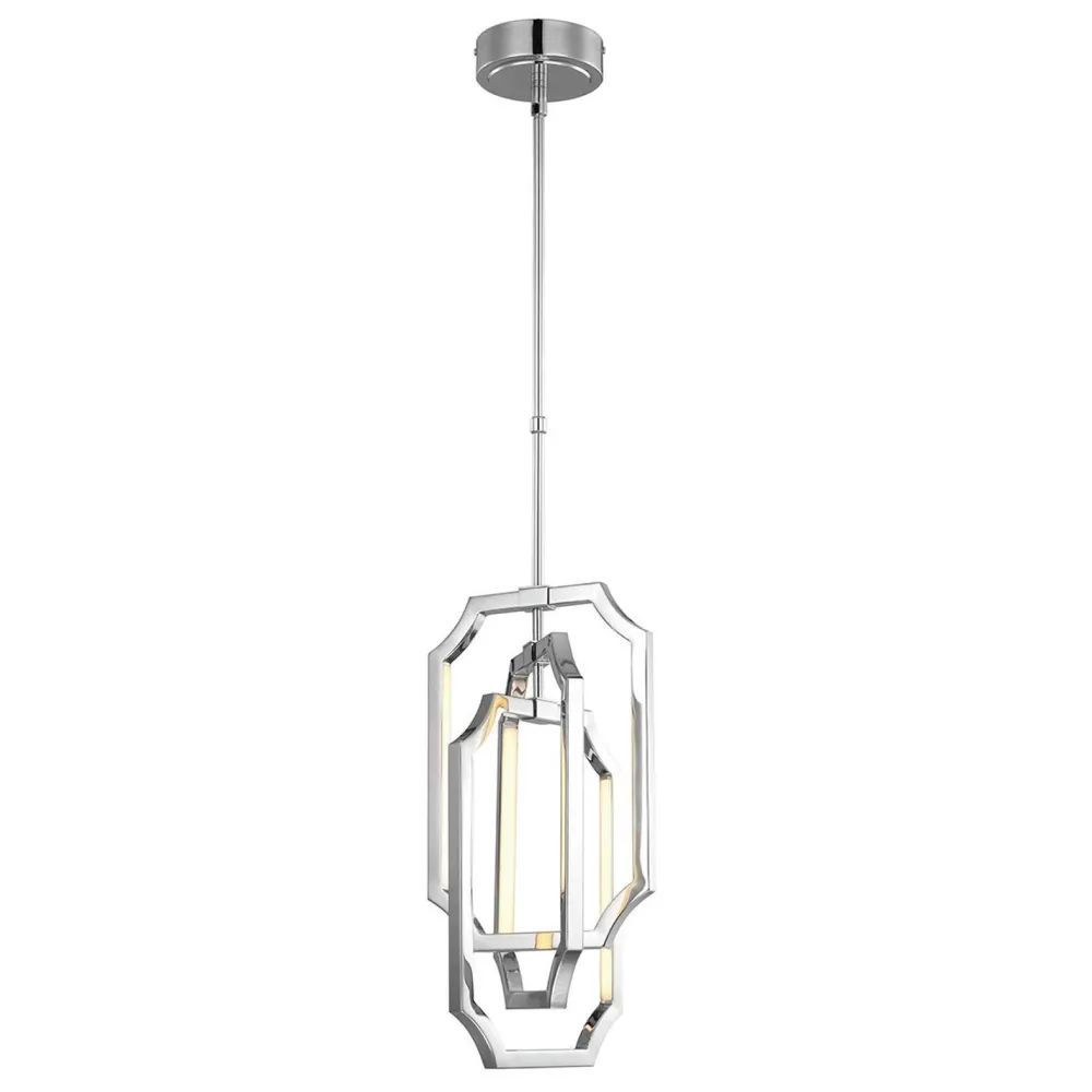 New Elstead LED Deckenlampe Metall in Nickel Modern Esszimmer