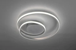 Trio Reality LED Deckenlampe Metall in Titan 2500 lm B:39 cm Spirale* Flurlampen|Bürolampen