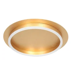 Hot Steinhauer LED Deckenlampe Metall Kunststoff in Gold B:32 cm Ring