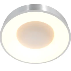 New Steinhauer LED Deckenlampe Metall Kunststoff in Silber Weiß 2700 K
