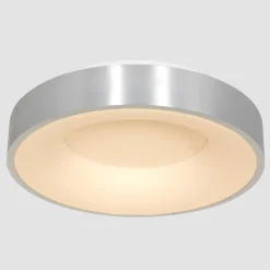 New Steinhauer LED Deckenlampe Metall Kunststoff in Silber Weiß 2700 K