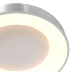 New Steinhauer LED Deckenlampe Metall Kunststoff in Silber Weiß 2700 K